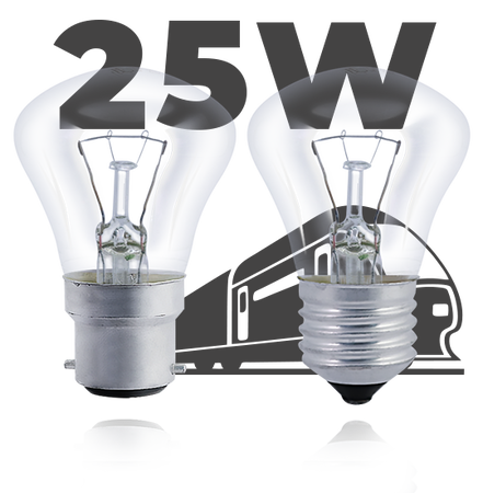 Лампа накаливания Ж 25W (54V/110V)