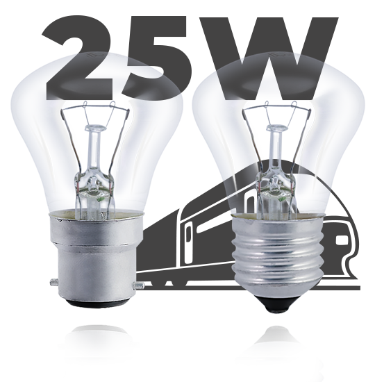 Лампа накаливания Ж 25W (54V/110V)