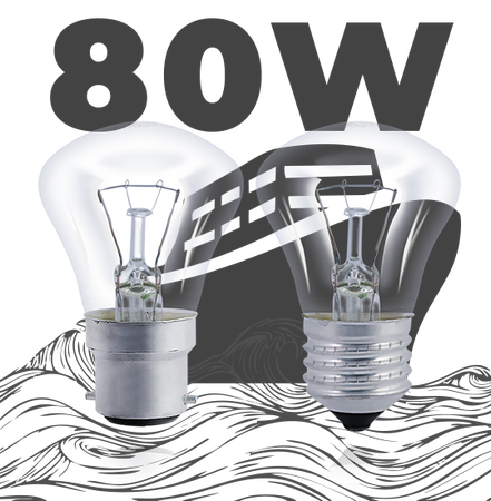 Лампа накаливания С 80W