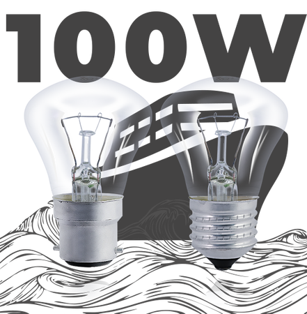 Лампа накаливания С 100W