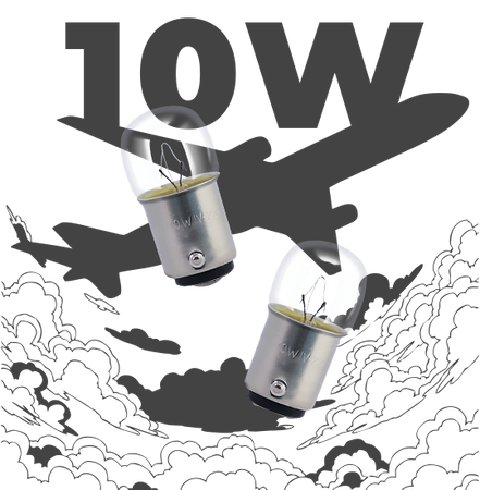Лампа самолетная СМ 10W