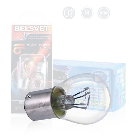 Автолампа P21/5W (12V и 24V)